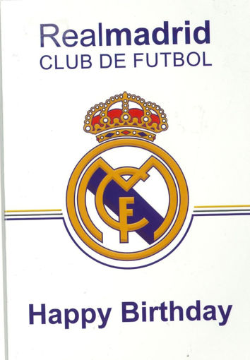 Picture of FOOTBALL BIRTHDAY CARD-REAL MADRID
